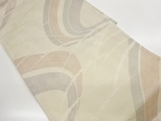 JAPANESE FUKURO OBI FOR SUMMER / WOVEN WAVY STRIPE